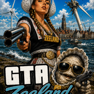 GTA Zeeland – Oester Editie | Premium Art Poster (30 x 40 cm)