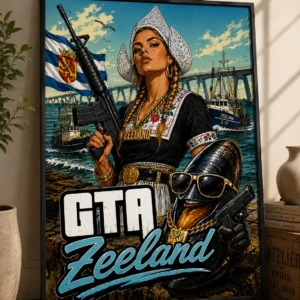 GTA Zeeland – Premium Art Poster (30 x 40 cm)