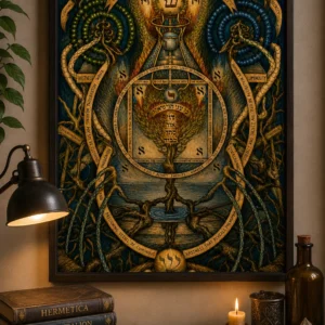 Hermetische Levensboom – Esoterische Alchemie Poster