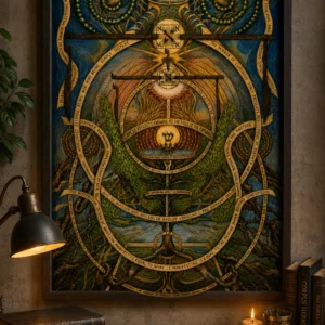 Alchemistische Transformatie – Hermetische Levensboom Poster