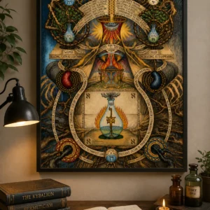 Alchemistische Boom des Levens – Hermetische Esoterische Poster 