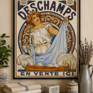 HeBleu des Champs – Alphonse Mucha | Vintage Art Nouveau Poster 