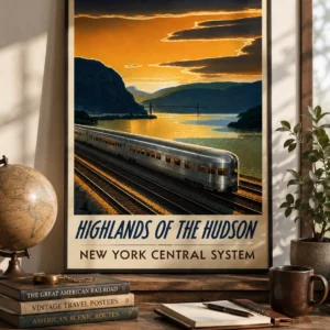 Highlands of the Hudson – Vintage Reisposter