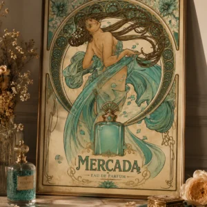 Mercada – Eau de Parfum | Art Nouveau Poster