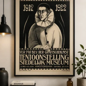 Tentoonstelling Stedelijk Museum Amsterdam (1922) – Vintage Art Deco Poster | 50 × 70 cm