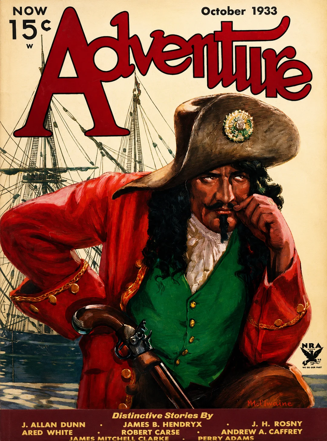 Adventure – Pirate Captain Vintage Pulp Poster - Afbeelding 3