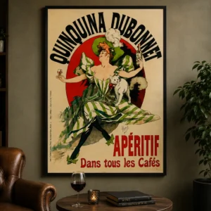 Quinquina Dubonnet – Vintage Franse Reclameposter 