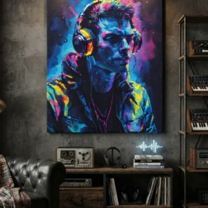 Neon Pulse DJ- Canvas