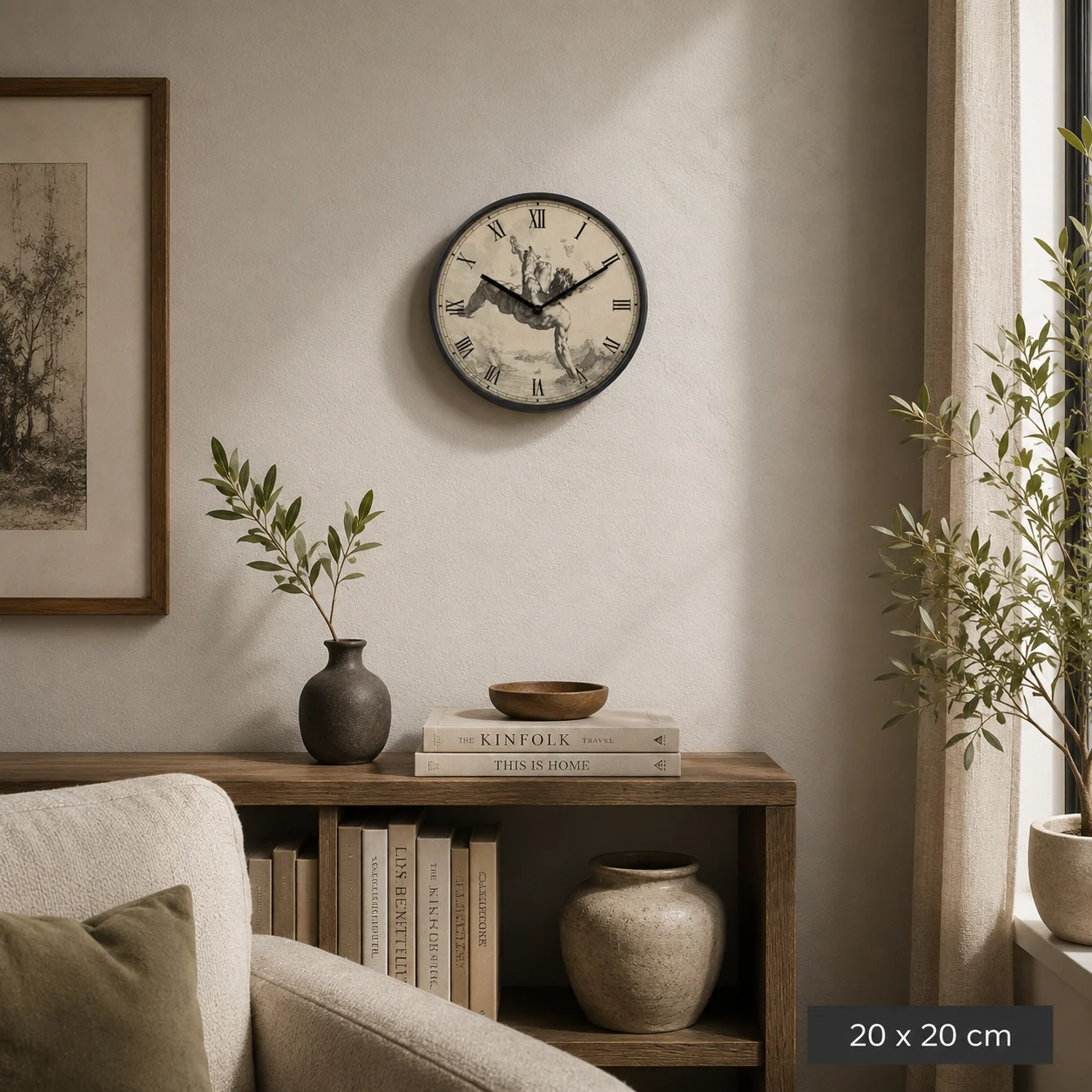 De Val van Phaëton – Klassieke Wandklok 20 cm - Afbeelding 2