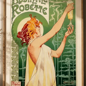 Absinthe Robette – Vintage Art Nouveau Poster 30 x 40 cm zonder lijst