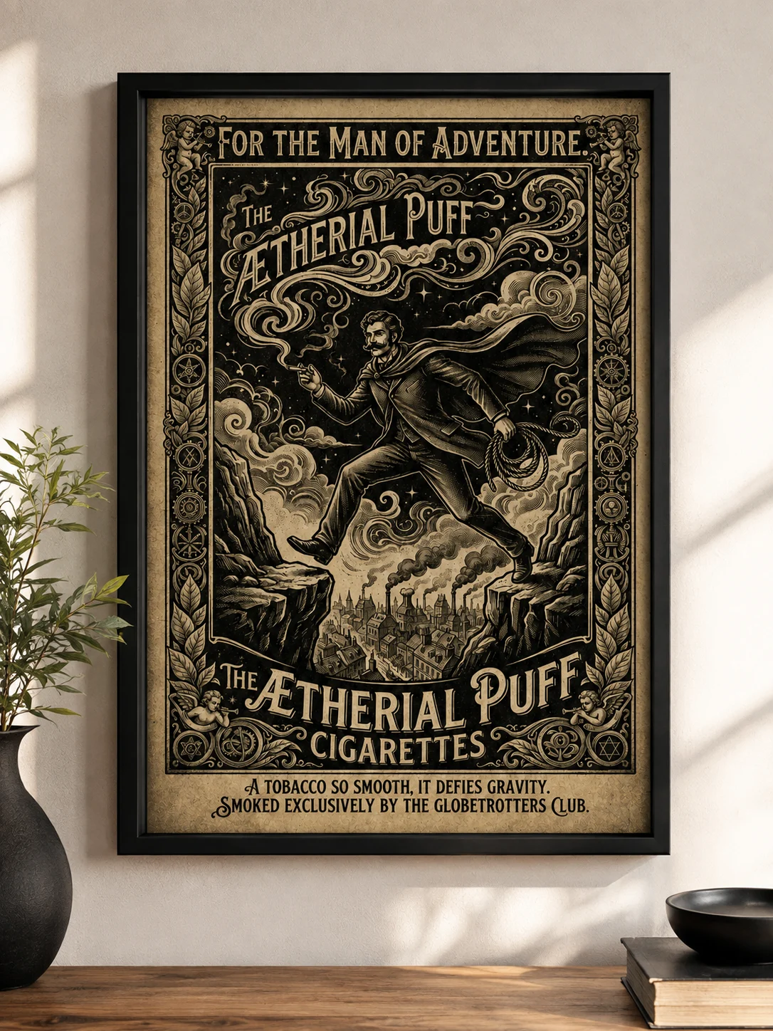 The Ætherial Puff - Steampunk - Vintage Poster - Afbeelding 3