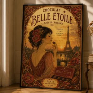 Chocolat Belle Étoile – Paris 1901 | Vintage Art Nouveau Poster