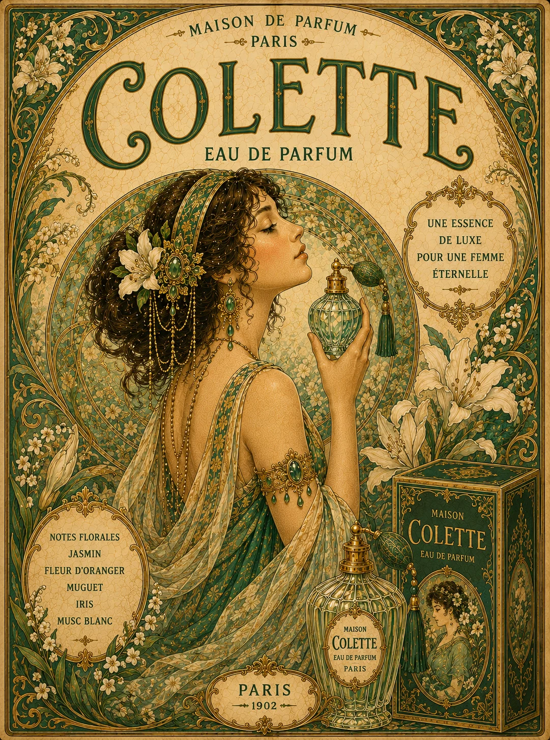 Colette – Vintage French Perfume Art Poster