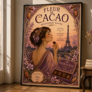 Fleur de Cacao – Paris 1902 | Vintage Art Nouveau Poster