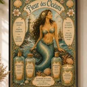 Fleur des Océans – Art Nouveau Poster