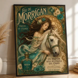 Morrigan – Vintage French Perfume Art Poster