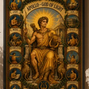 Mount Olympus - Apollo - God of Light - Poster