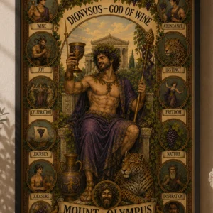 Mount Olympus - Dionysos - God of Wine - Poster