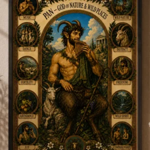 Mount Olympus - Pan -God of Nature & Wild Places - Poster