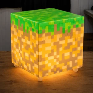 Pixel Grass Block RGB LED Cube – 30 × 30 cm