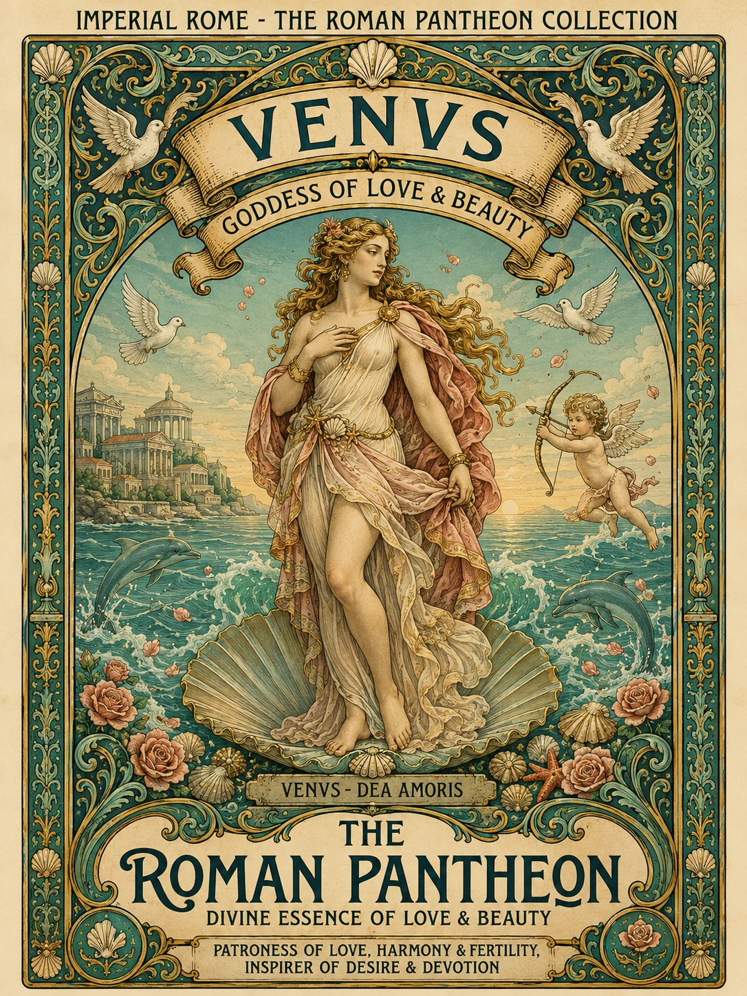The Roman Pantheon - Venus - Poster - Afbeelding 3