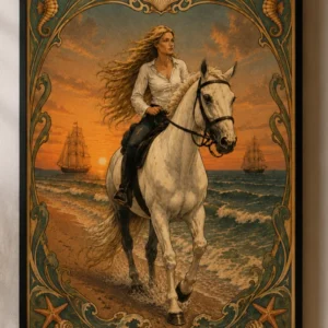 Crimson Tide – Art Nouveau Poster