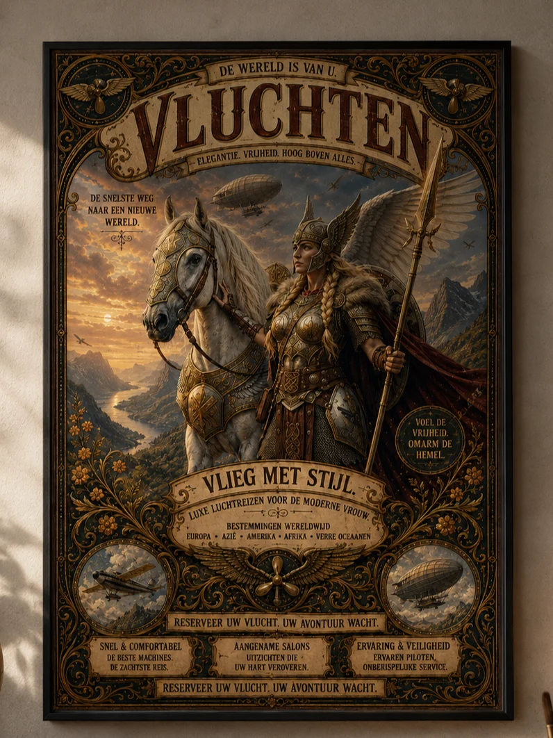 Valkyrie - Vliegen Met Stijl - Poster/Canvas
