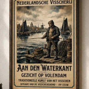 Aan den Waterkant - Gezicht op Volendam - Poster