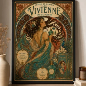 Vivienne – Eau de Parfum | Vintage Art Nouveau Poster