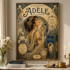 Adèle – Eau de Parfum | Vintage Art Nouveau Poster