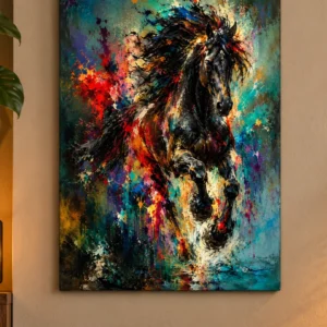 Dromerig Paard - Abstract Galop - Canvas